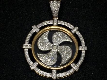 HKJ Fortune Fan Necklace